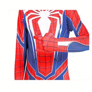 Disfraz de Spiderman de Poliéster para Niños y Adultos, Mono Negro y Rojo, Halloween, TV, Película, Superhéroe, Juego, Cosplay, Venta de Fábrica - Product Image 5