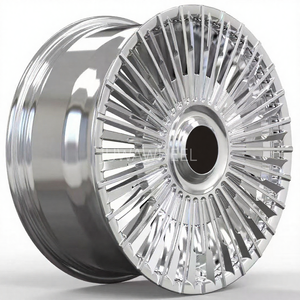 Jantes forgées avec capuchons centraux flottants pour Maybach, <span class=keywords><strong>prix</strong></span> usine, sur mesure, 18-24 pouces, 5x114.3 5x112, chrome argenté - Product Image 4