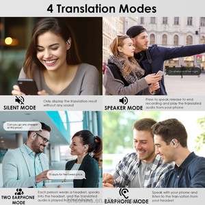 Tai nghe thông minh phiên dịch trực tuyến tức thì, công nghệ AI, Bluetooth không dây, dẫn truyền xương, khử tiếng ồn - Product Image 6