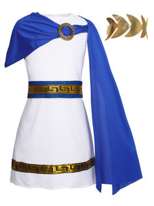 Erkek kız Toga kostüm cadılar bayramı klasik roma tanrı giyinmek yunanistan antik yunan Robe kıyafet çocuklar prenses prens kostümleri - Product Image 5