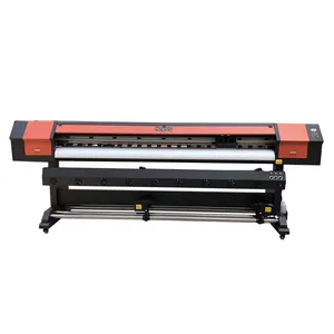 Pabrik Guangzhou 8ft 2.5M Daul XP600 Kepala Eco Solvent Printer untuk Flex Banner Vinyl Sticker Inkjet Printing