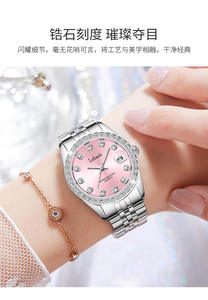 นาฬิกาผู้หญิงกันน้ำนาฬิกาข้อมือธุรกิจเพชรเต็มนาฬิกาผู้หญิงแฟชั่น - Product Image 4