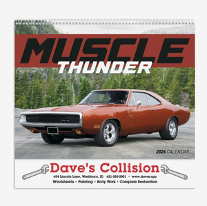 Calendriers Spirales Publicitaires Personnalisés avec Logo Muscle Thunder 2026 – Cadeau Promotionnel Anglais <span class=keywords><strong>en</strong></span> Gros pour Fitness et Gym, à Suspendre au Mur - Product Image 5
