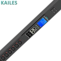 KAILES(KLS) K55 Série ZB PDU intelligent 32A AC Monophasé 21C13+3C19 (Prise anti-chute) + 2*20A Disjoncteur 1P 24 Ports