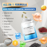 Capsules d'électrolyte tout-en-un avec vitamine D3 Calcium Magnésium Phosphore Potassium Supplément d'électrolyte