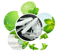 Extrait de menthe poivrée, cristaux de menthol, extrait naturel de menthol, DL-menthol
