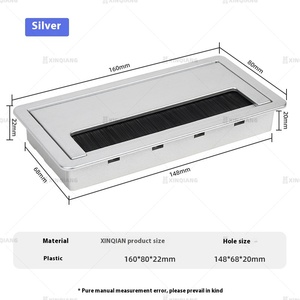Meja Komputer penutup lubang kawat kantor & bengkel Desktop lubang ulir piring dekoratif penutup lubang meja pelat pembuka - Product Image 6