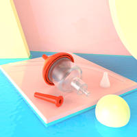 Aspirador Nasal Portátil para Bebés con Forma de Hongo, Succión Oral, Libre de BPA, Punta Suave, Herramienta de Limpieza Nasal Infantil