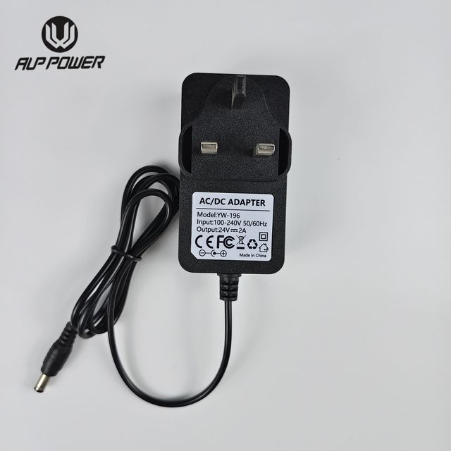 OEM ODM 24V 2A 48W AC to DC UK EU US AU Wall Mount Charger Switching Power Supply 24v Power Adapter for  Wifi Router