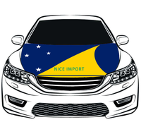 Housse de capot de voiture Yap Flag personnalisée, protection de capot moteur, polyester extensible, résistant à la chaleur, durable, ajustement universel