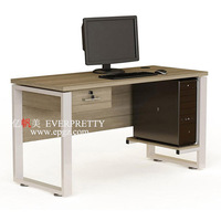 Bureau d'ordinateur en bois, poste de travail de bureau, table de travail pour enseignants, table de laboratoire informatique pour étudiants