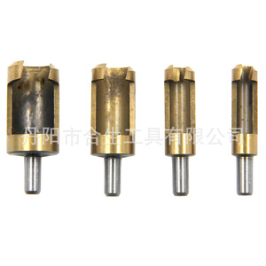 Forets à bois plaqués titane, 91g, tige de 6.3mm, longueur de 50mm, type barillet en laiton, ensemble de 4 pièces pour le travail du bois - Product Image 3