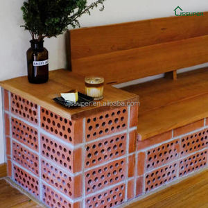 Terrakotta-Ziegel Poröser Ziegel <span class=keywords><strong>Vintage</strong></span> Waben stein Feuerfeste dauerhafte Trennwand Garten dekoration - Product Image 6