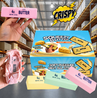 Nouvelle Offre Promotionnelle : Jouet Squishy Croquant au Beurre 13*5cm 40z, Macaron au Beurre Croustillant, Jouet Anti-Stress à Presser, Balle de Décompression