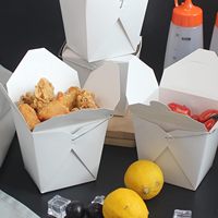 Caja de Papel Kraft Ecológica y Resistente a la Grasa para Comida para Llevar, para Sándwiches, Burritos y Hamburguesas