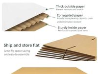 Boîte d'affichage en papier kraft ondulé rectangulaire recyclable personnalisée avec impression flexographique pour étagère de supermarché, papier essuie-tout