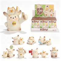 Boîte Mystère PAI Daily Companion Chat Chien, Statue en Résine Kawaii Chat Chien, Jouet d'Art Tendance à Collectionner pour les Amoureux des Animaux, Découverte Surprise