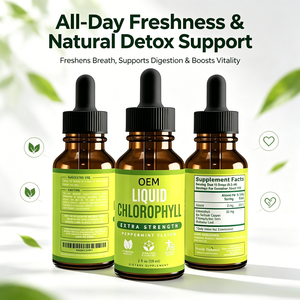 <strong>Liquid</strong> Chlorophyll Drops Extra Strength <strong>50mg</strong> Per Serving Peppermint Flavor Vegan and Non GMO 118 Servings - Product Image 4