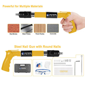 Pistola de Clavos Manual de Acero de Alta Resistencia, 5 Velocidades Ajustables, para Bricolaje y Uso Profesional, Soporte ODM, 4 Varillas Extensibles - Product Image 5
