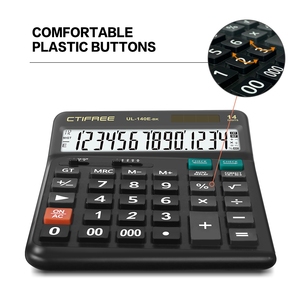 Ctifree 14 Chữ Số Điện Tử Máy Tính Để Bàn Máy Tính Văn Phòng Màn Hình Lớn Cung Cấp Điện Kép Máy Tính Để Bàn Máy Tính Bảng Cho Sinh Viên Lớn Bàn Phím - Product Image 4