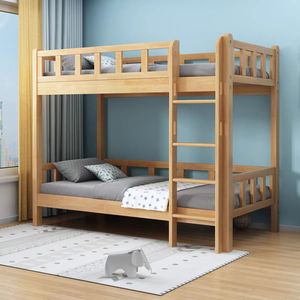Direct de l'usine lits superposés bon marché de style simple pour <span class=keywords><strong>chambre</strong></span> <span class=keywords><strong>à</strong></span> <span class=keywords><strong>coucher</strong></span> salon école hôtel en bois de chêne massif lits superposés pour enfants adultes - Product Image 4