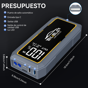 Arrancador de Coches Multifunción con Banco de Energía USB de 12800mAh, Corriente Máxima de 2800A y Luz LED - Product Image 5