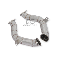 Sistema de Escape con Tubo de Bajada de Acero Inoxidable SS304 y Protector Térmico para Aston Martin DBX 4.0T V8, Libera el Potencial de Potencia del Motor
