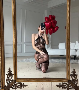 Bodysuit Jaring Wanita 2025, Lingerie Bordir Renda dengan Hiasan Rumbai, Pembentuk Tubuh, Fitur Berongga, Pakaian Dalam Seksi untuk Wanita - Product Image 3