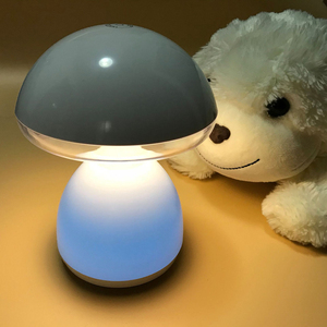 Dimmable Mushroom Lamp Glass Mushroom Bedside <b>Table</b> Lamp <b>Small</b> Nightstand Desklamp Swirl Light for Home Decor Dining Living Lamp - Product Image 4