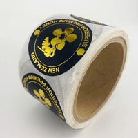 Label Botol Makanan Madu Selai Jus Cetak Kustom PET Stiker Perekat Tahan Air Kosmetik Pasta Gigi Parfum Sampo Perawatan Kulit