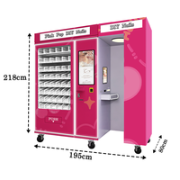 Distributeur automatique DIY d'art d'ongles imprimés pour faux ongles avec options de paiement multiples, couleurs personnalisées et grande capacité