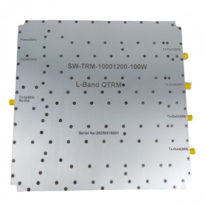 Módulo <span class=keywords><strong>TRM</strong></span> de banda L 1000-1200MHz 50W Transceptor de matriz en fase de 4 canales con control RS422 para Radar/SATCOM - Product Image 1