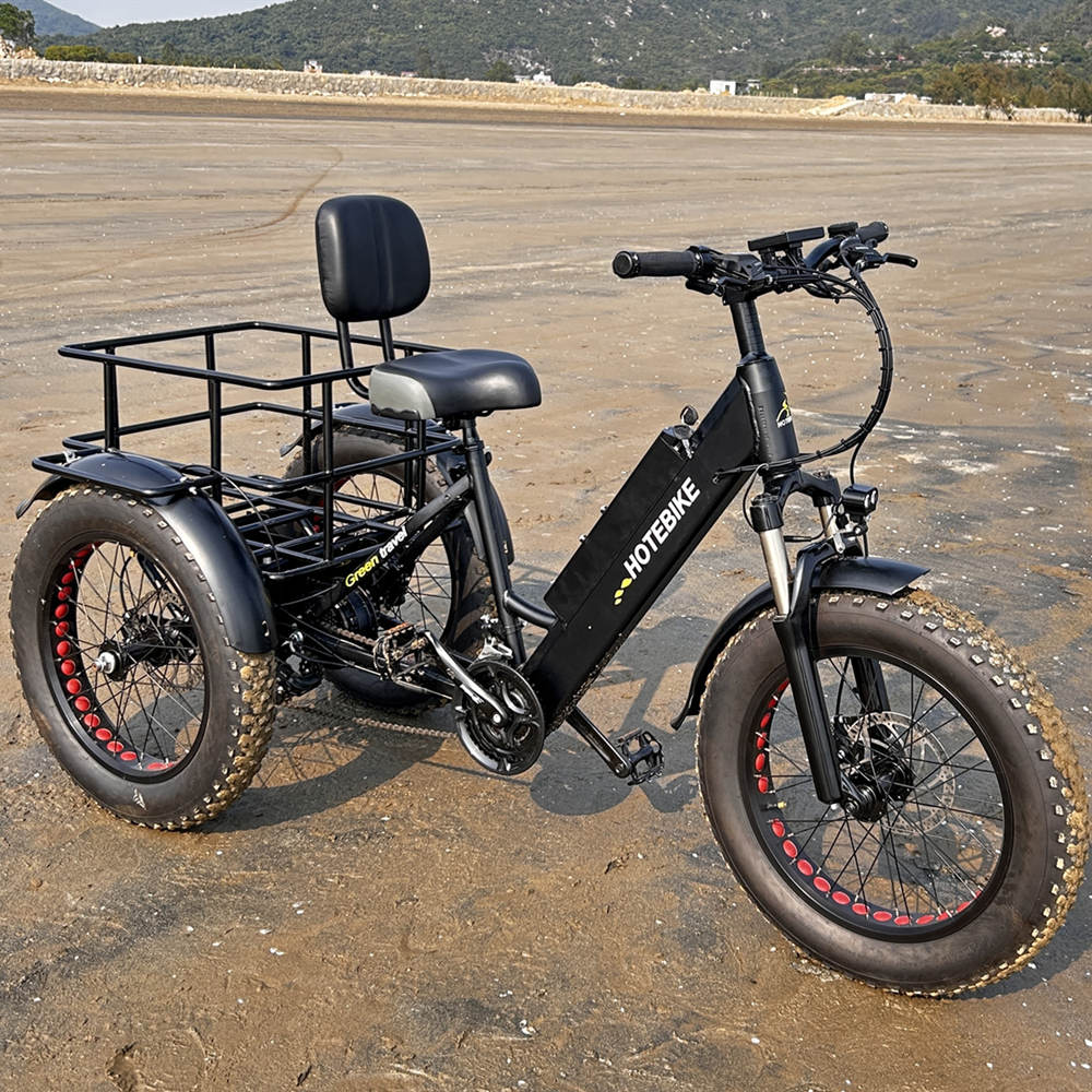 Vélo cargo électrique à plateau plat, remorque à tube bas, pour gros chien, vtt tout-terrain/vélo électrique pour adulte