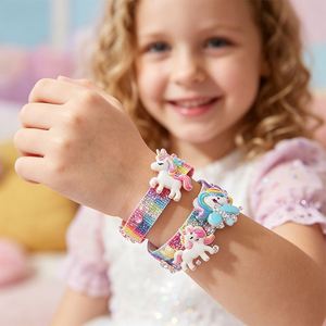 Fashion <b>Headband</b> Making Kit Kids DIY Hair Clips Pins Bows Ribbons Stickers Handmade Craft Gift Party Favor - Product Image 2