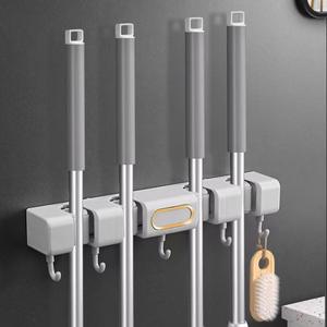 Support mural pour balai et serpillière Yiwu, sans perçage, pour porte de salle de bain - Product Image 5