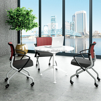Chaise de bureau ergonomique moderne en tissu AUSTIN LS-542C - Conception mobile et empilable