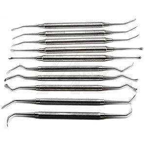 Wholesale Stainless Steel Dental Tartar Scraper Remover Scalers Set 9 Pcs Inspection Mirror 2026 - Product Image 4