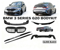 Nouveau kit carrosserie de remplacement pour 550I GT Noir brillant : diffuseur, aileron arrière, jupes latérales, lèvre avant, garantie 1 an (2020-2025)