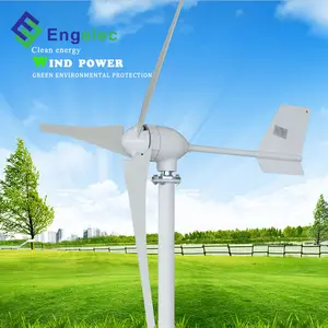 Generator turbin angin horizontal 1000w, kualitas bagus 1kw untuk rumah gratis daya 48 volt generator angin