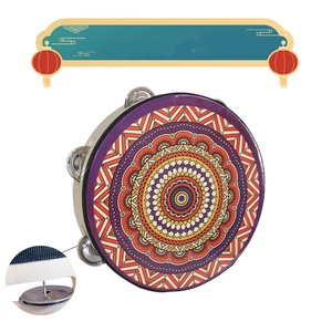 Venta al por mayor: Tambor de marco de mano de 8 pulgadas, de una sola fila, tipo campana, estilo Dunhuang, Uigur de Xinjiang, instrumento musical para danza Hanfu y tiro con arco - Product Image 6
