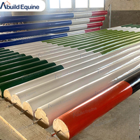 ABUILD Poteaux de saut équestre robustes en plastique avec un diamètre de 10 cm, options de longueur de 300 cm/350 cm et différentes couleurs, fabriqués en Chine