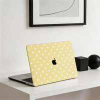 Casing Kulit PU Khusus Wave Point untuk MacBook Air 13.6 A2681(M2) A3113(M3) A3240(M4) A3449(M5)