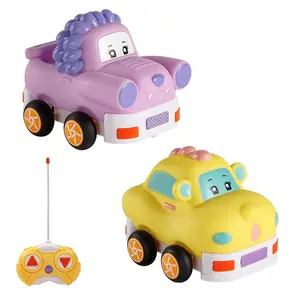 Kinder Cartoon Mini Rc Fernbedienung Auto 2.4g Kunststoff Cartoon Auto Spielzeug für Kleinkinder