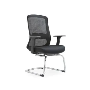 Yüksek kaliteli ofis ziyaret mobilya özellikleri Mesh ofis ziyaretçi sandalyeler tekerleksiz ziyaretçi sandalyesi
