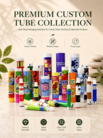 Tube d'emballage pliable personnalisé en aluminium-plastique pour chewing-gum, 12,7-35 mm, avec bouchon à vis, impression UV, écologique, rangement facile