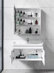 Meuble sous-<span class=keywords><strong>vasque</strong></span> de salle de bain moderne avec lavabo et toilette Carcasse en contreplaqué Prix d'usine Vente en gros Meuble sous-lavabo moderne - Product Image 4