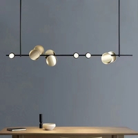 Pendentif en aluminium pour décoration intérieure, nouveau style, lustre de plafond à led, télécommande à intensité réglable