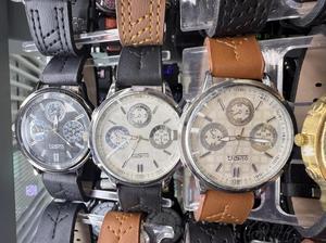 Orologio Meccanico da Uomo Yosno 38mm, Cassa in Acciaio Inossidabile, Cinturino in Pelle, Cronografo con Quadrante Analogico, Design Elegante - Product Image 3