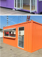 Maison en conteneur ondulé pliable en acier Bureau de résidence mobile simple pour l'extérieur Conteneur en paquet plat extérieur intégré
