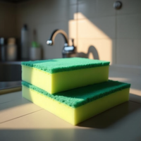 Estropajo con Esponja Hidrófila 274HB 3M Esponja de Limpieza Verde para Cocina y Baño
